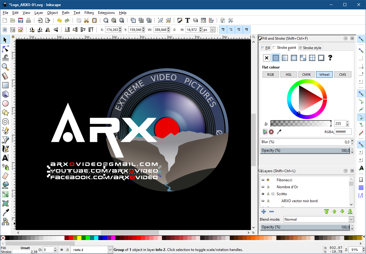 Inkscape screenshot