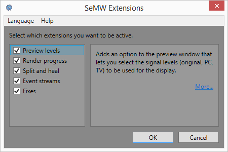 SeMW Extensions screenshot