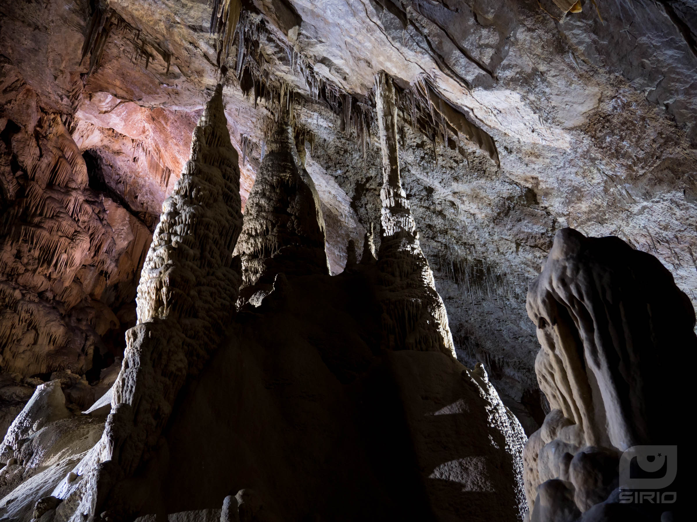 Dark cathedral in calcite