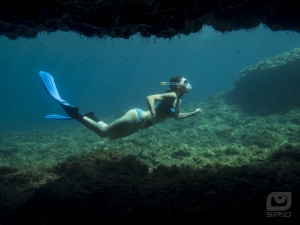 Underwater cave