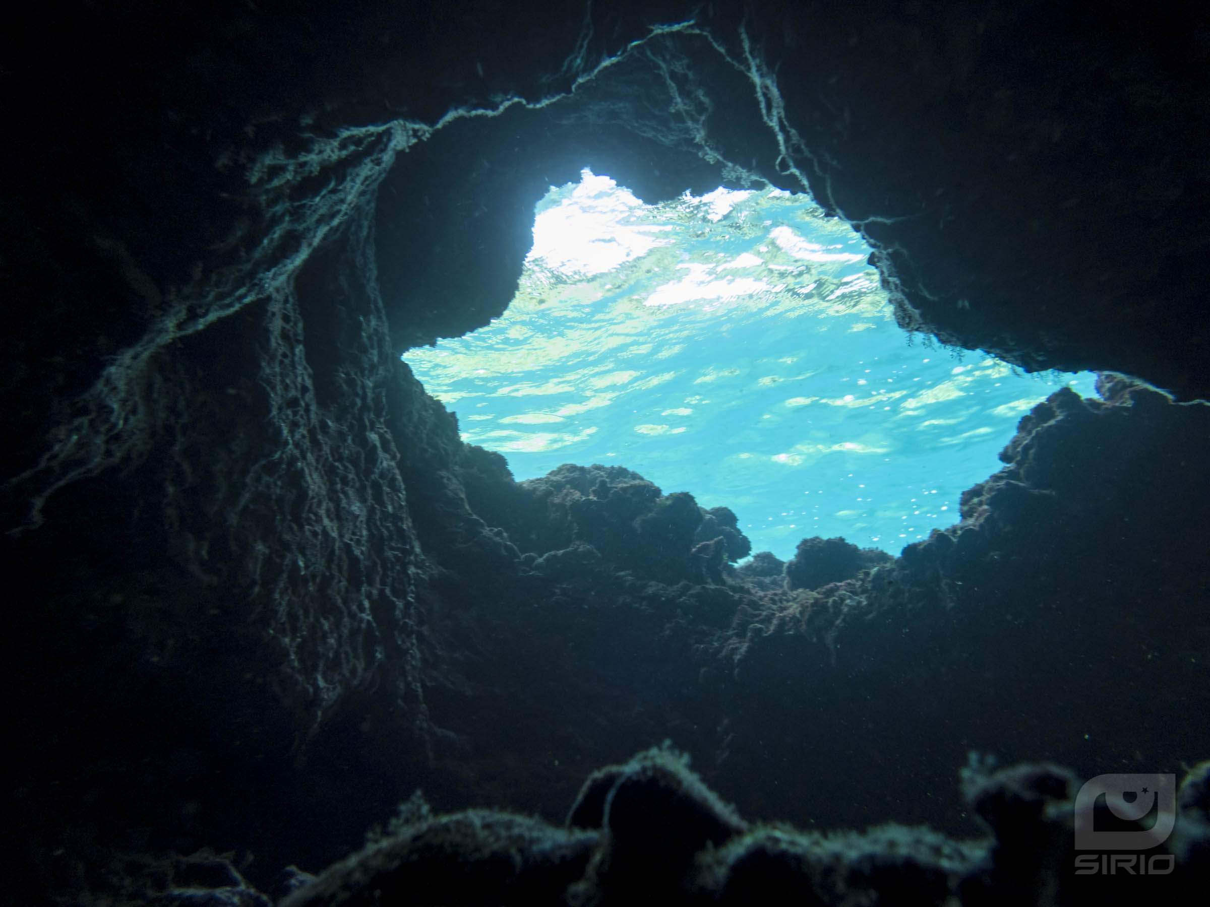 Underwater cave