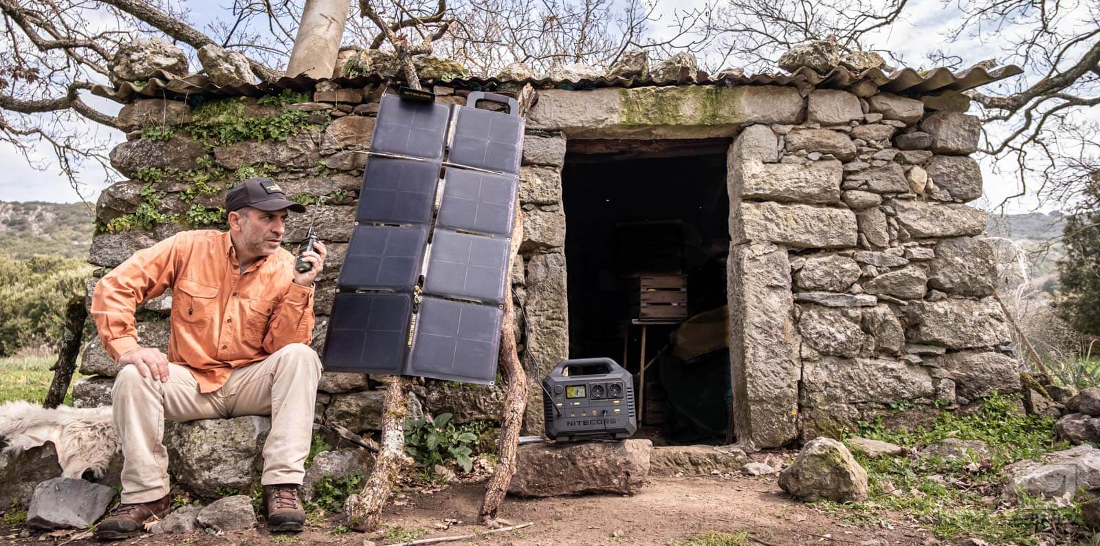 Radio in cascina di montagna