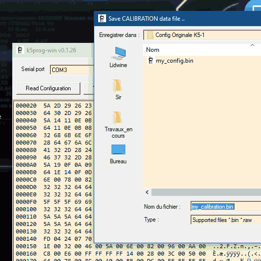 Read Calibration and Configuration