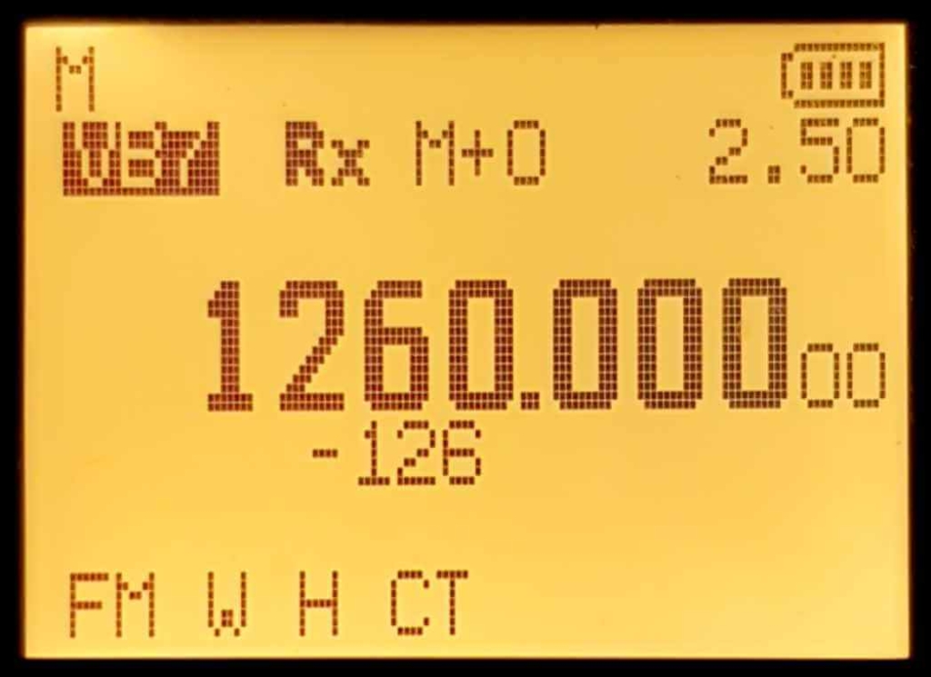 Inserire frequenze sopra i GHz in Singolo VFO