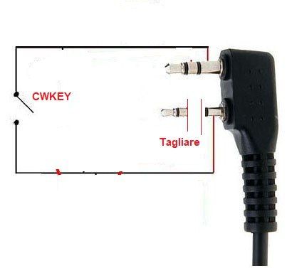 Modifica connettore Kenwood per CW